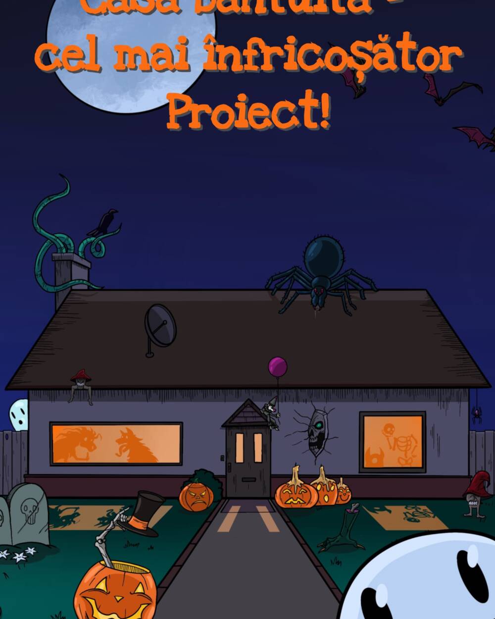 Children's adventures in the world of projects – The Haunted House – the scariest project